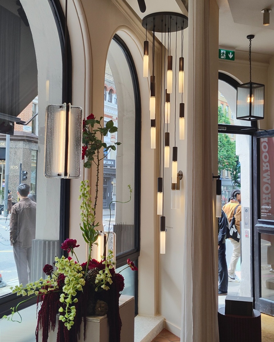 Flume Chandelier and Apex Wall Light