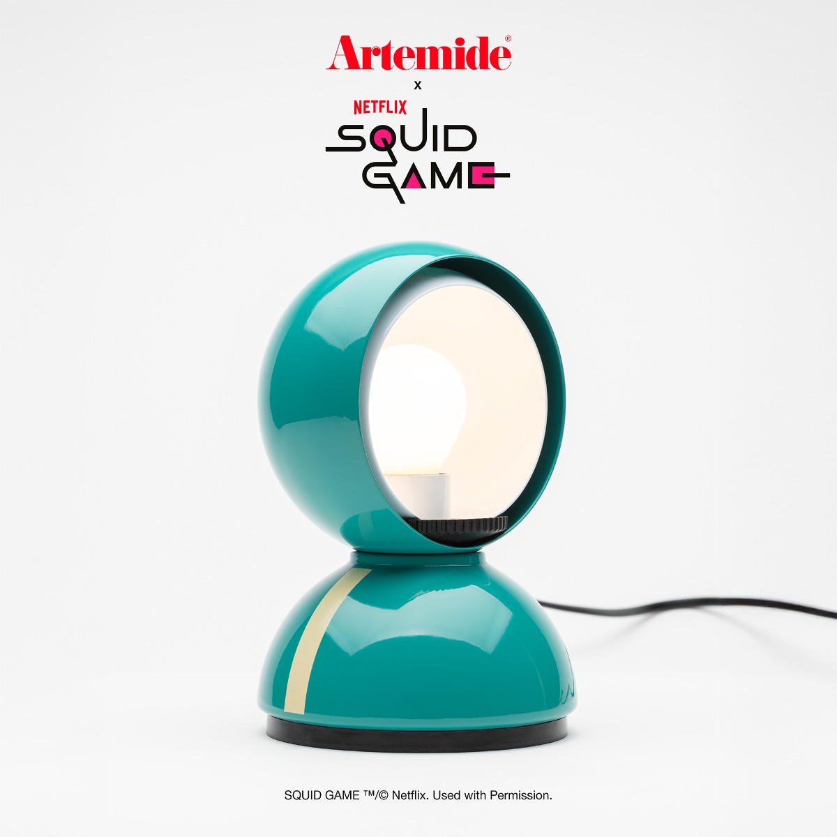 Green Artemide Eclisse x Squid Game Table Lamp