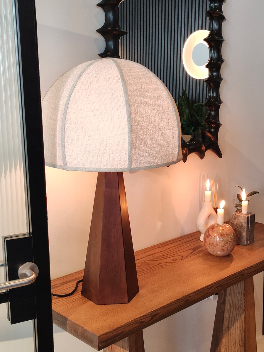 Dusty Deco Hexagon Table Lamp