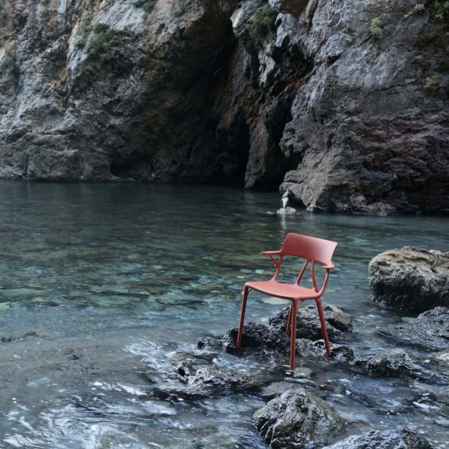 Kartell A.I Chair in Orange