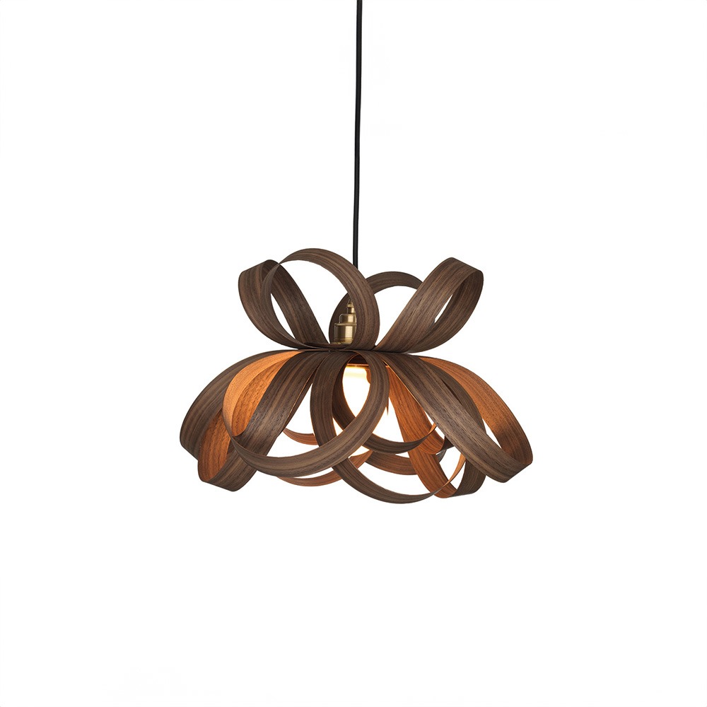 Tom Raffield Skipper Pendant in Walnut