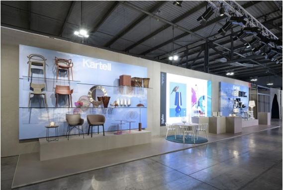 Kartell's display at Milan design week