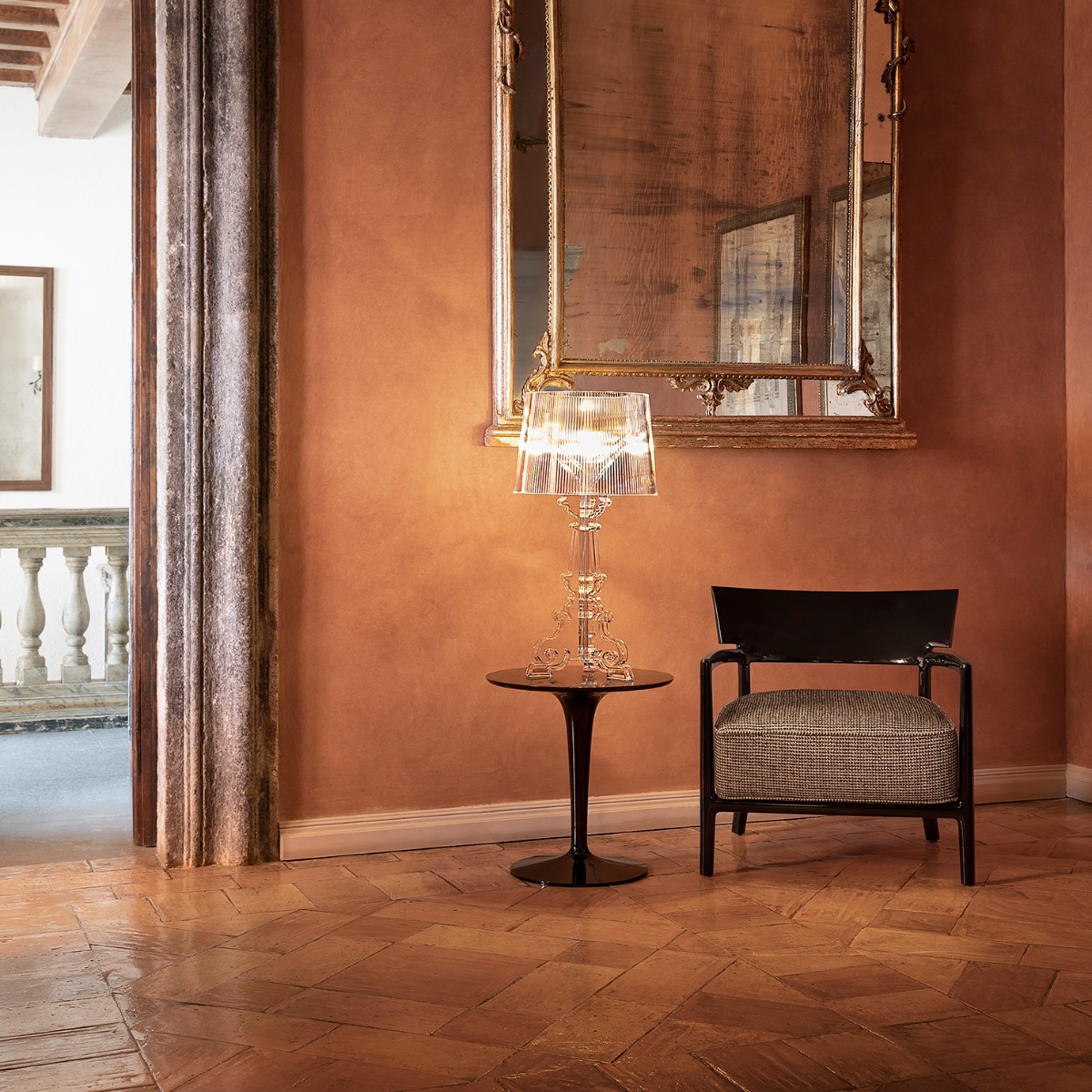 Kartell Bourgie Table Lamp in Crystal