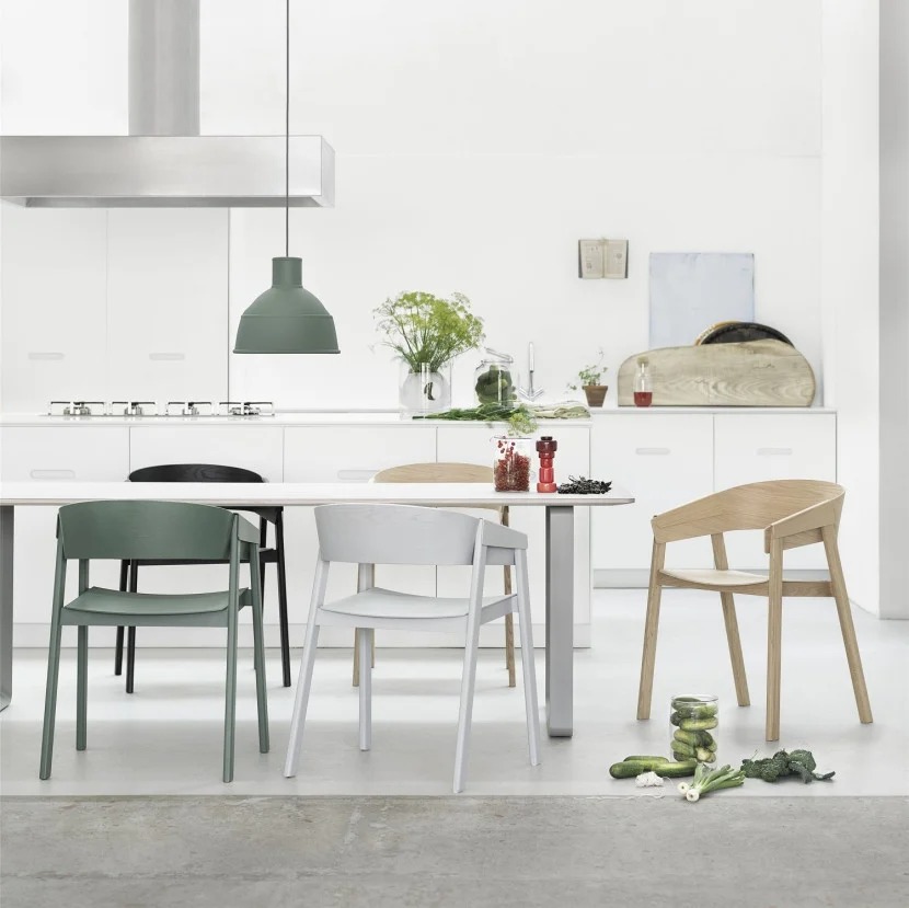 Muuto Unfold Pendant Over Kitchen Island