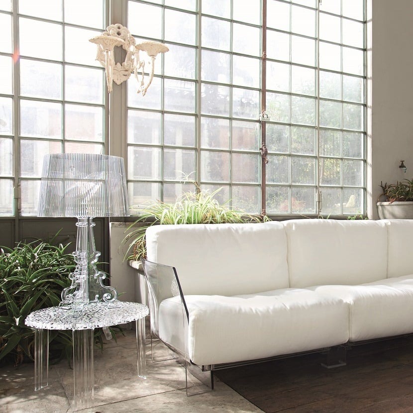 Kartell Bourgie Table Lamp in Crystal