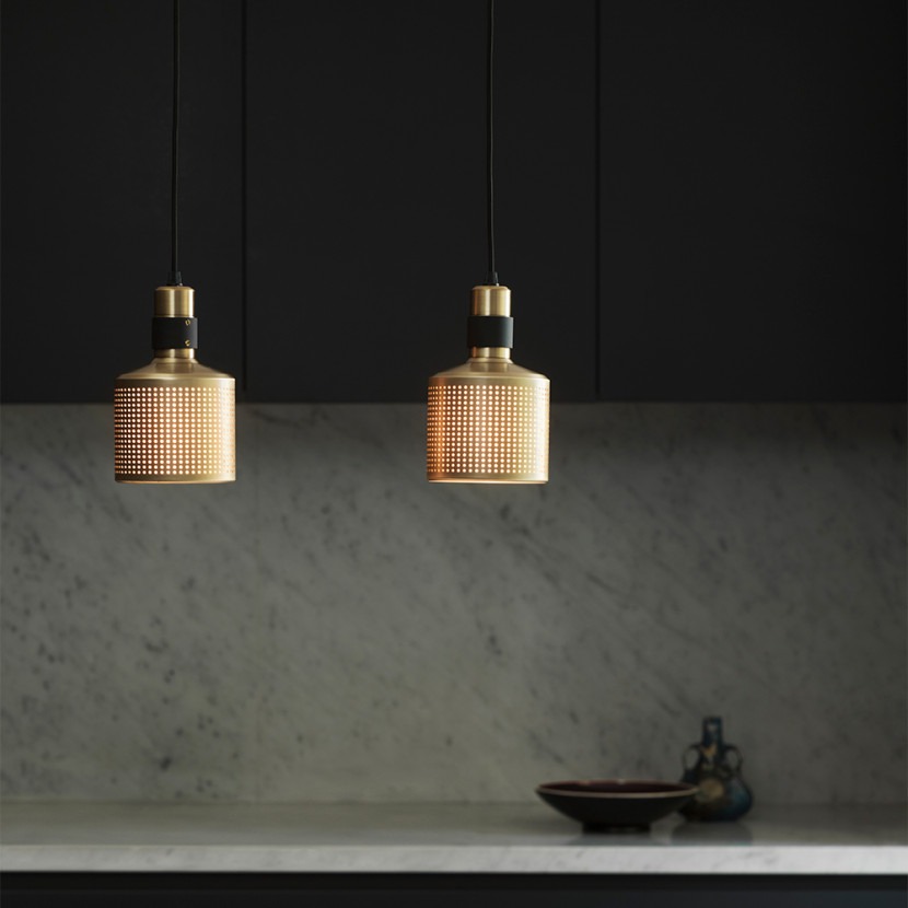 Bert Frank Riddle Pendant Over Kitchen Island