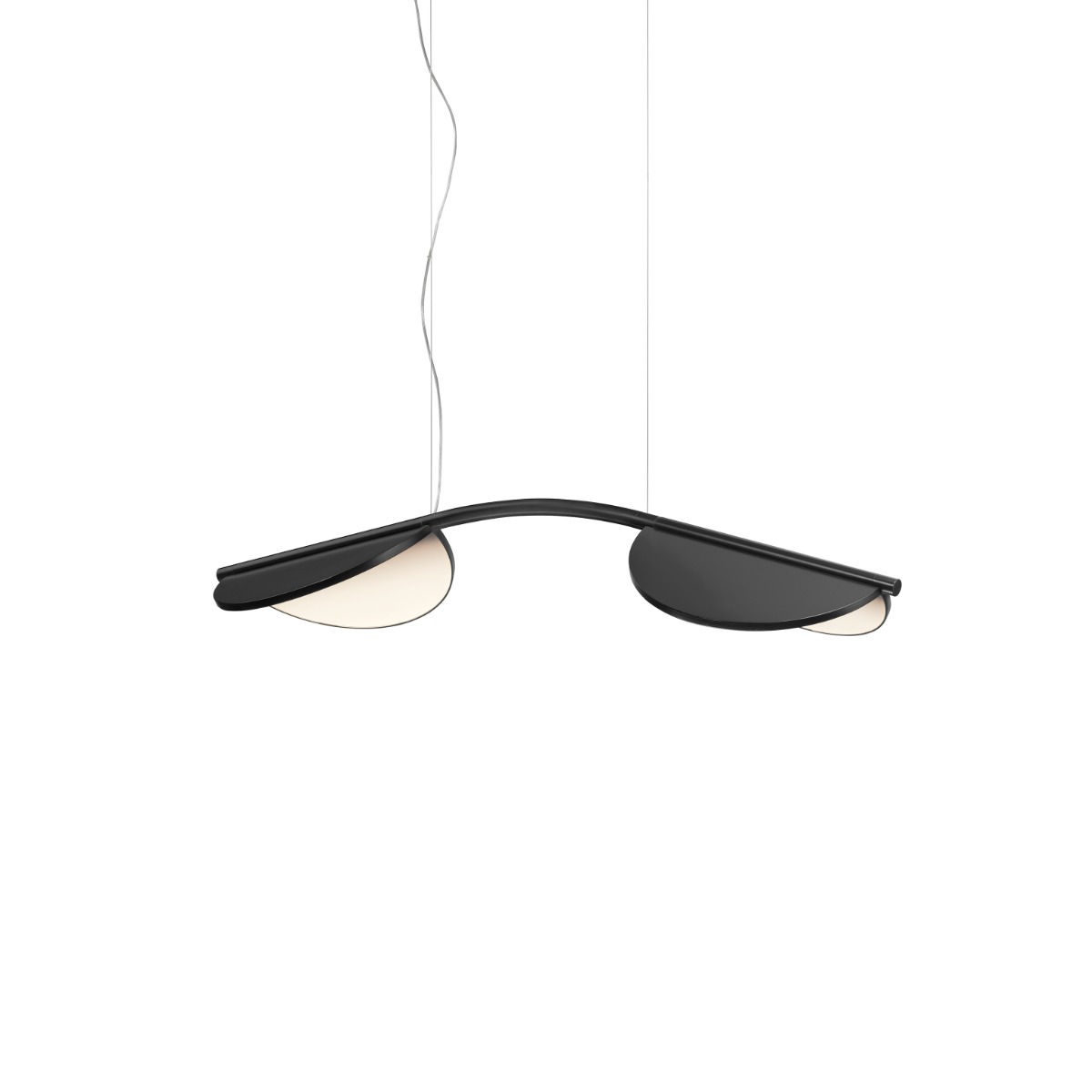 Almendra Arc LED Pendant Light Black