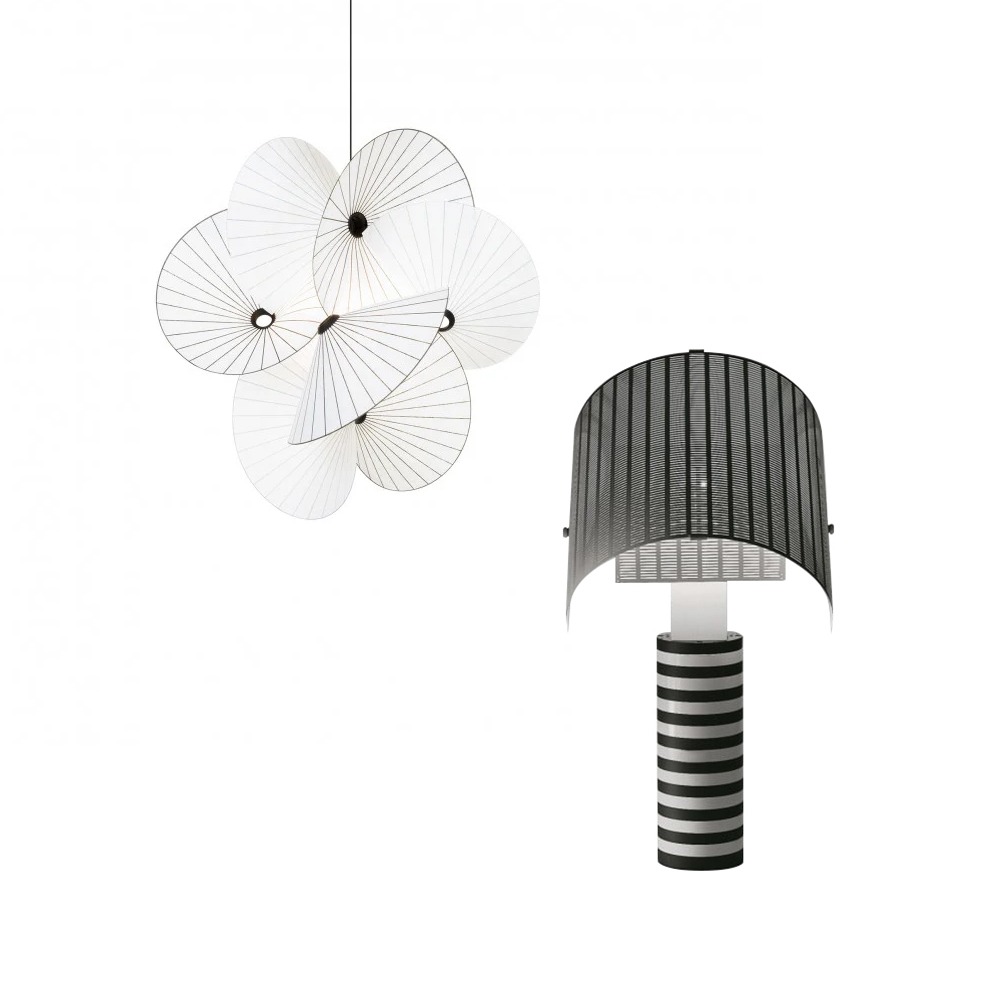 The Artemide Shogun Table Lamp & The Moooi Serpentine Pendant