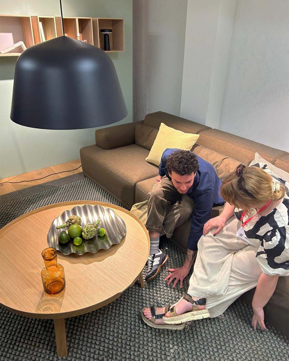 Some of the DVL Team Exploring the Muuto Showoom