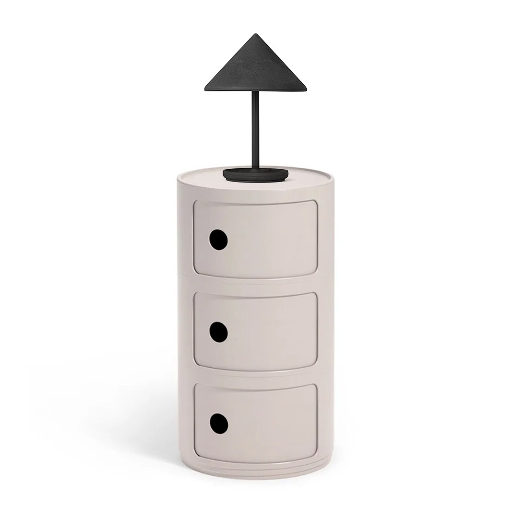 The Kartell Componibili Bio Storage Unit & The Mater Terra LED Portable Lamp