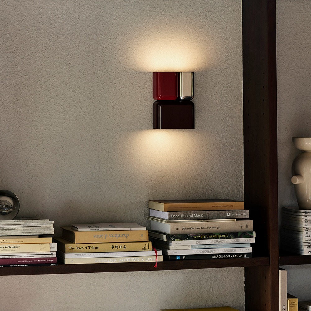&Tradition Tabata Wall Light in Burgundy & Vermillion &Tradition Tabata Wall Light in Burgundy & Vermillion
