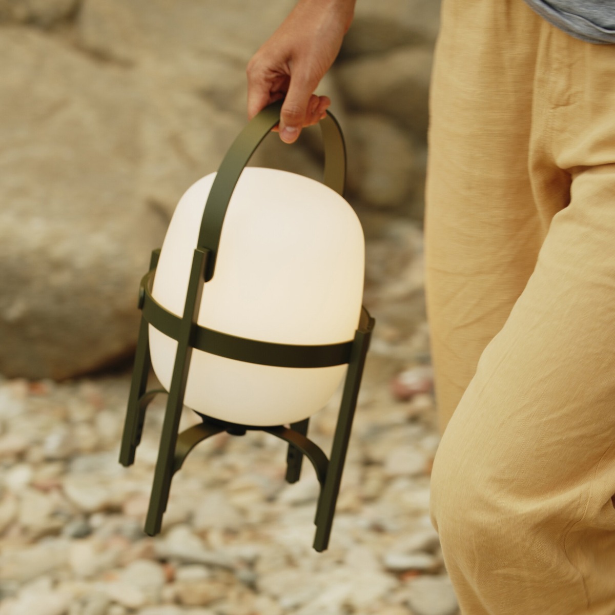 Santa & Cole Cestita Alubat Portable Lamp