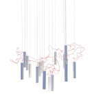 Davide Groppi Simbiosi LED Chandelier