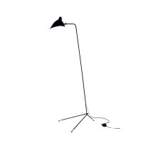 Serge Mouille Lampadaire Droit 1 Arm Floor Lamp
