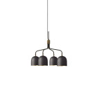 Gubi Howard Chandelier 4 Arms Short Gunmetal
