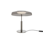 Oluce Dora LED Table Light Black Smoked Glass