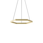 Resident Hex 1000 LED Pendant Brass
