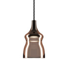 Lodes Nostalgia LED Pendant Bronze with Black Caopy