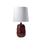 Porta Romana Button Table Lamp Cranberry Small