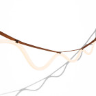 Petite Friture Spline LED Suspension Light Orange Brown