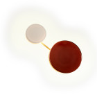 Marset Caramel Triple LED Wall Light Green Brown Opal