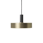 Ferm Living Collect Brass Pendant Record Black Low