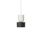 Ferm Living Collect Bell Socket Pendant Disc White Black