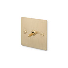 Buster + Punch 1G Toggle Switch - Linear, Brass