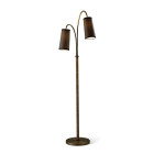 Porta Romana Kelly Floor Lamp Dark Cane