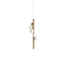 Hollis + Morris Willow Vertical Pendant - Small, Light Oak