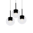 KDLN Dew 3 LED Suspension Light Black