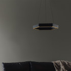 Resident Hex 500 LED Pendant In Situ Settee