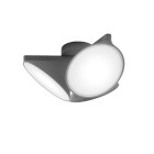 Axolight Orchid PL LED Ceiling and Wall Light - Anthracite grey