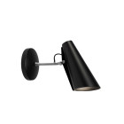 Northern Short Wall Light Black Steel