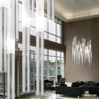 Panzeri Candle Single LED Suspension Lifestyle Lobby