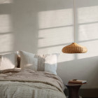 Ferm Living Braided Disc Pendant Beside Bed