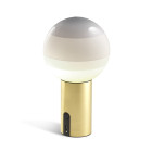 Marset Dipping Light Portable LED Table Lamp White Brass