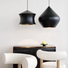 Black Tom Dixon Beat Waist LED Pendant