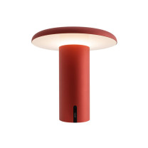 Artemide Takku LED Portable Table Lamp Red