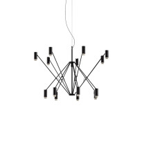 Marset The W LED Suspension Black Ivory