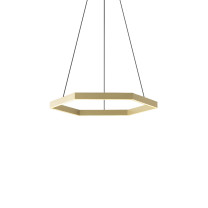 Resident Hex 1000 LED Pendant Brass