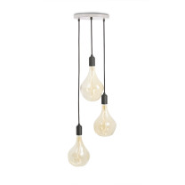 Tala Voronoi II Triple Pendant - Graphite, White Canopy