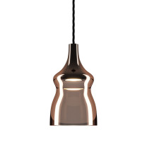 Lodes Nostalgia LED Pendant Bronze with Black Caopy
