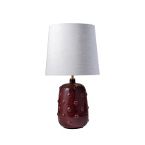 Porta Romana Button Table Lamp Cranberry Small