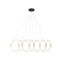 DCW Editions Munari 8 LED Suspension Light Gold