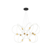 DCW Editions Munari 10 LED Suspension Light Gold