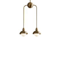 Bert Frank Eos Pendant Drop 2 Short Antique Brass