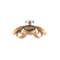 Tom Raffield Skipper Ceiling Light Oak Small