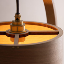 Tom Raffield Stem Floor Light Brass Details