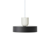 Ferm Living Collect Bell Socket Pendant Record White Black